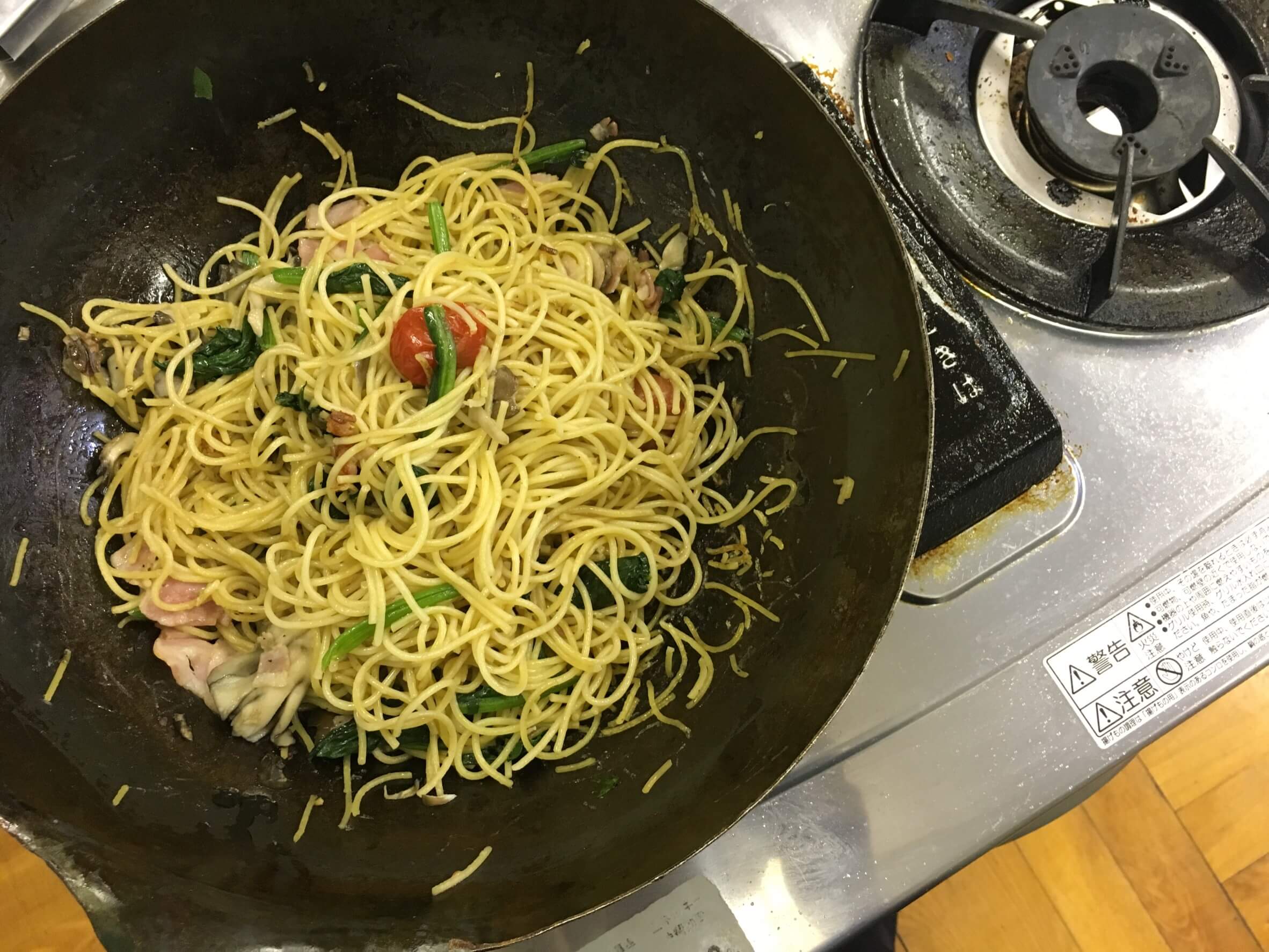 鉄鍋パスタ