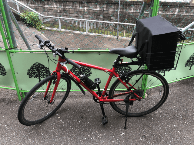 100 均 キャリア 自転車 荷台