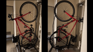 自転車の縦置き保管が可能。工事不要の国産バイクスタンド