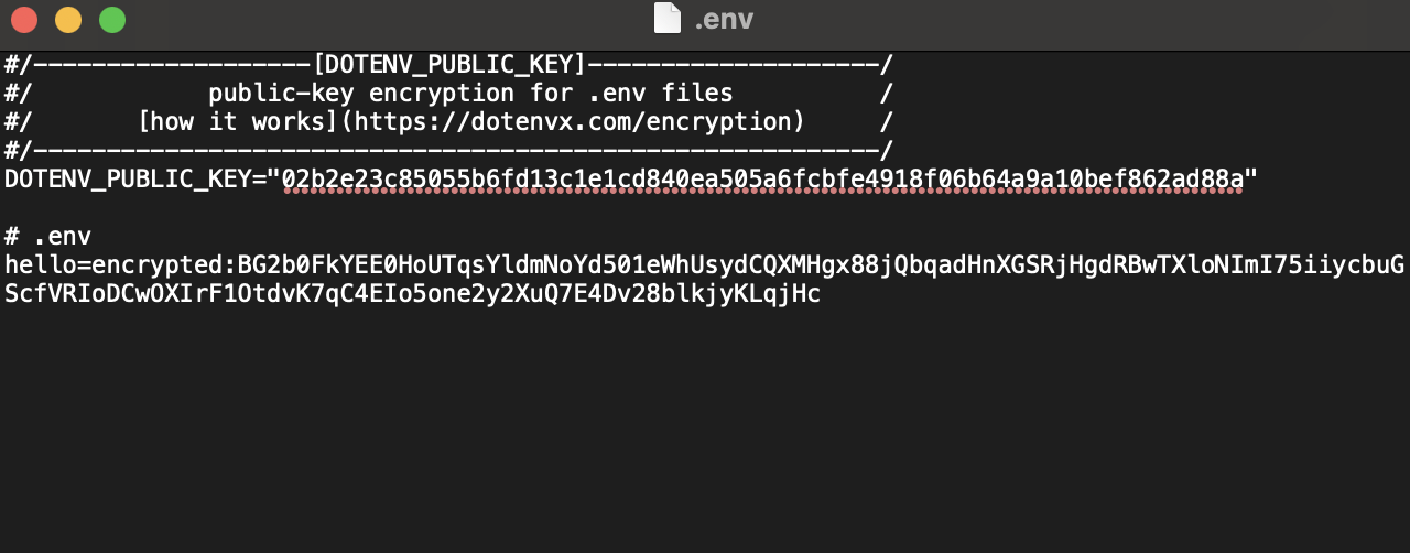 dotenvx encryptを実行してもkey added to .env.keys (DOTENV_PRIVATE_KEY)が出てこない ...